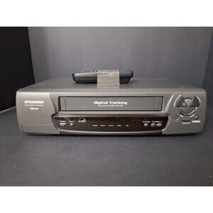 Sylvania KVS299K VCR Player VHS Video Cassette Recorder Black WITH REMOTE